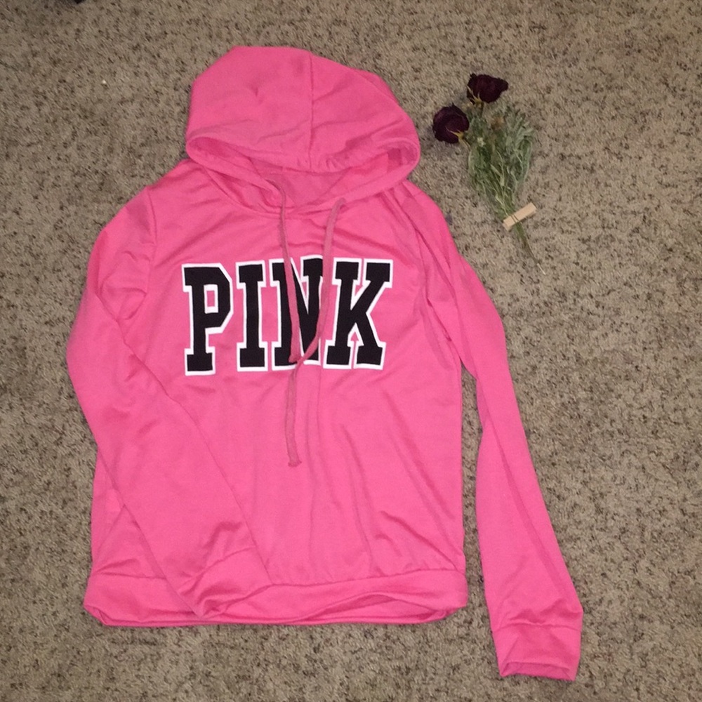 NWOT PINK Hooded Shirt🔥🔥